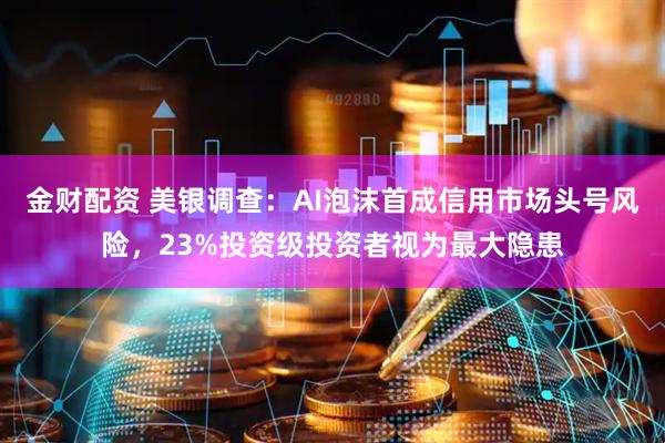 金财配资 美银调查：AI泡沫首成信用市场头号风险，23%投资级投资者视为最大隐患