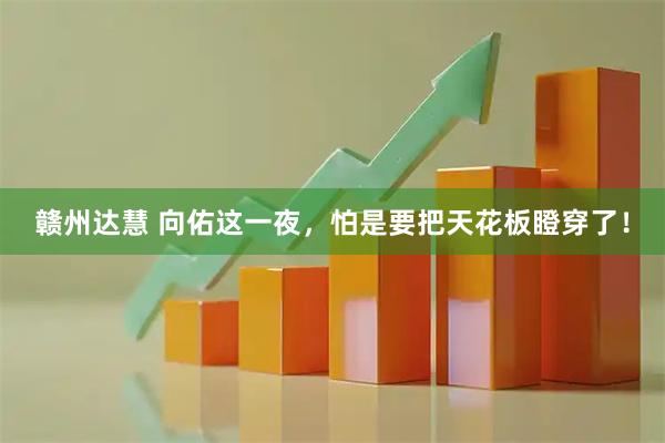 赣州达慧 向佑这一夜，怕是要把天花板瞪穿了！
