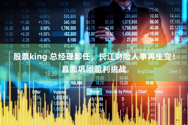 股票king 总经理卸任，长江财险人事再生变！直面巩固盈利挑战