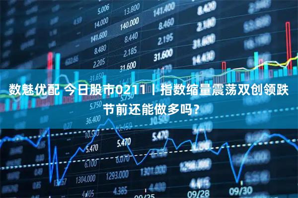 数魅优配 今日股市0211丨指数缩量震荡双创领跌 节前还能做多吗？
