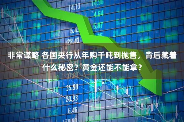 非常谋略 各国央行从年购千吨到抛售，背后藏着什么秘密？黄金还能不能拿？